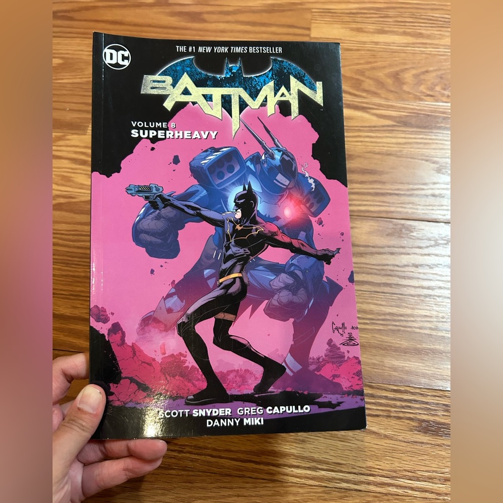 DC Batman Volume 8 Superheavy with Pink and Blue Cover
